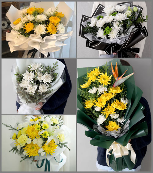 山东聊城冠县范寨乡白事花束代送